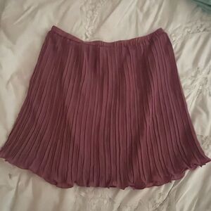 LOFT Pink Pleated Mini Skirt for summer days!